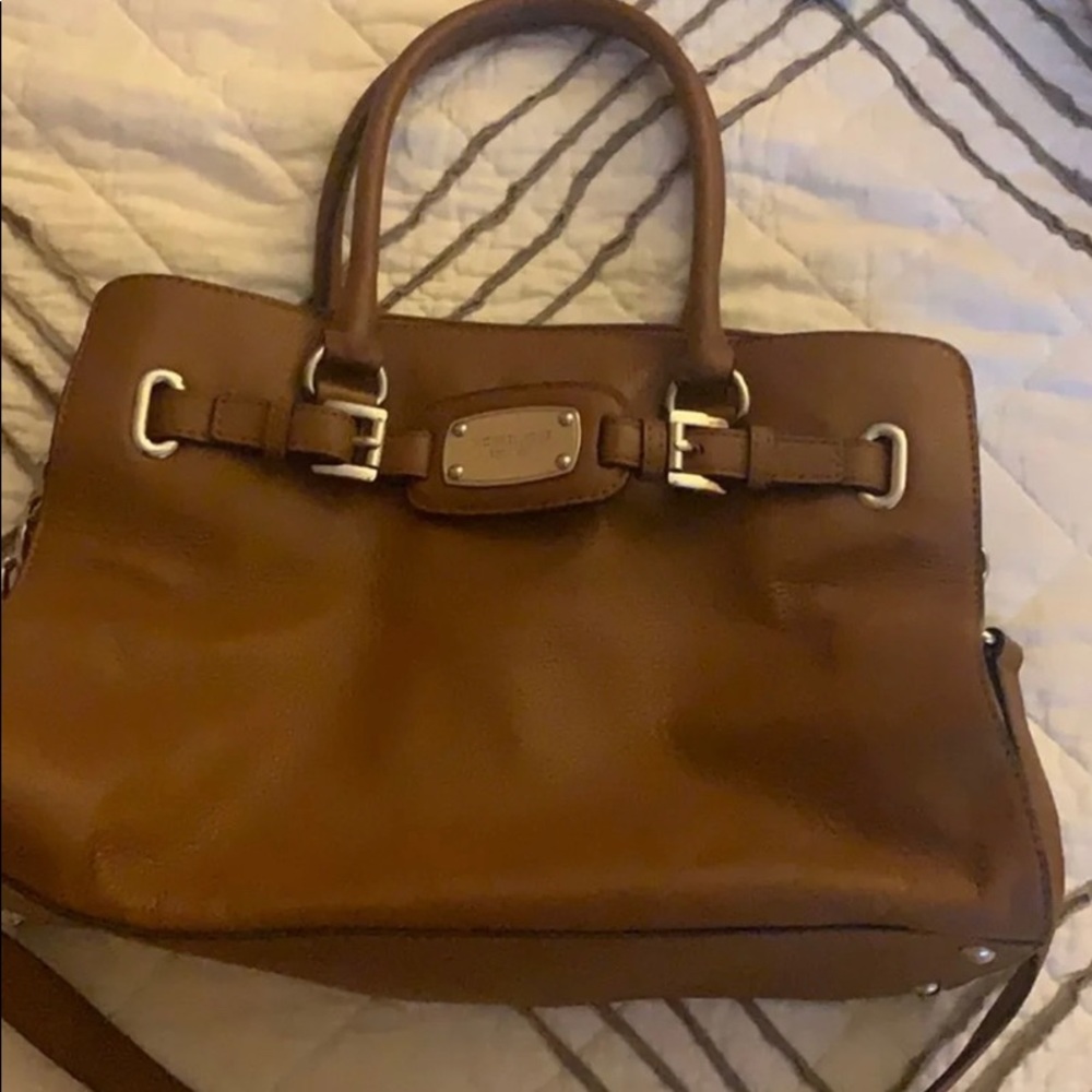 Brown leather Michael Kors bag